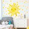 Watercolor Sun & Cloud Wall Decals – 12-Piece Polka Dot Stickers for Kids’ Bedroom & Nursery, 14.5"x11.5"